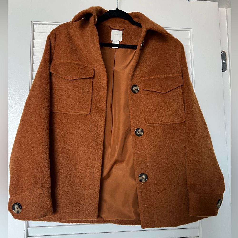 Burnt orange shacket